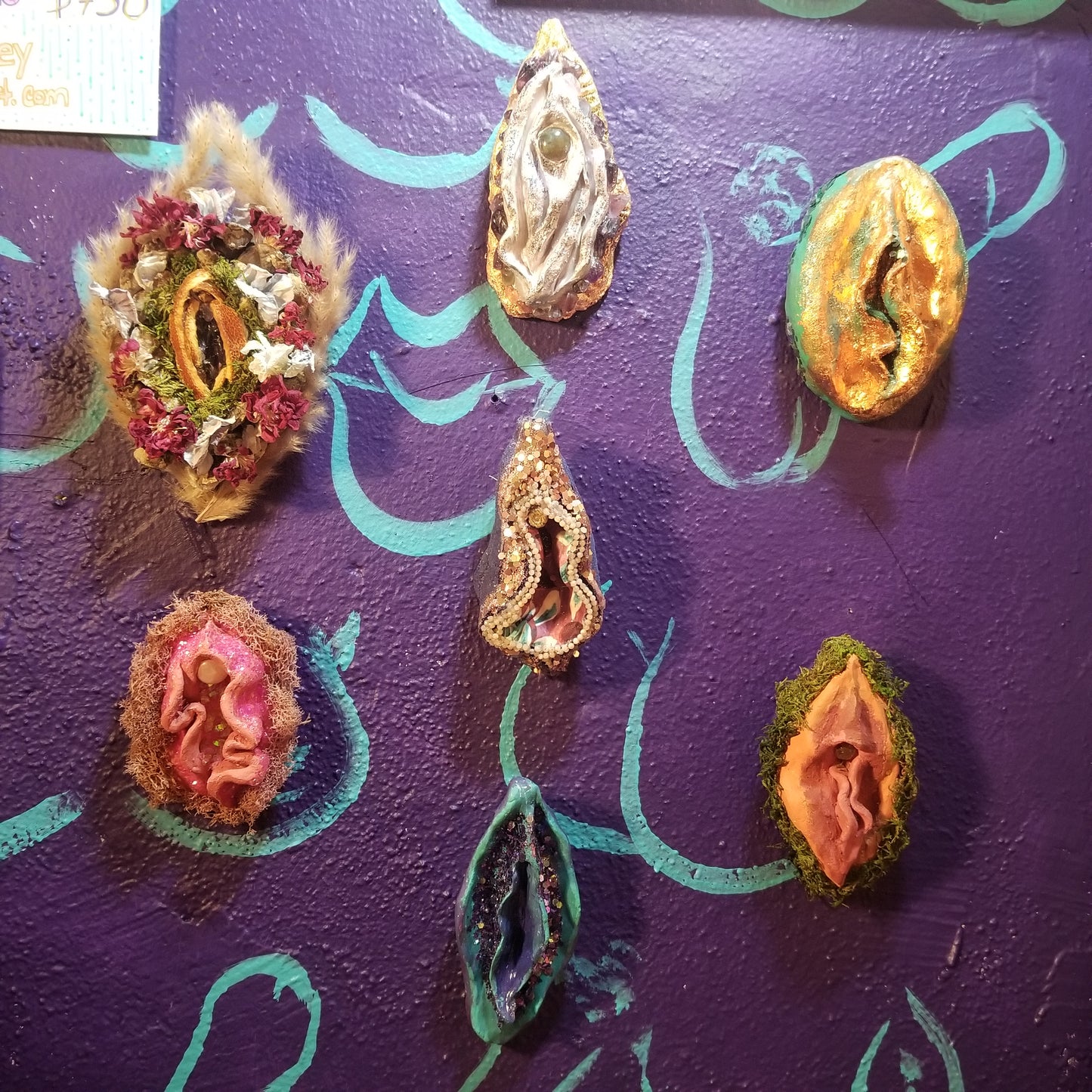 One-of-a-kind Vulva WALL ART by Kyra