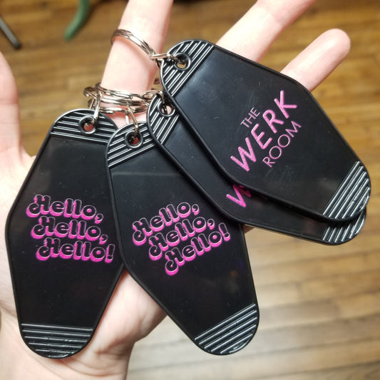 Hello Hello Hello Key Tag KEYCHAIN