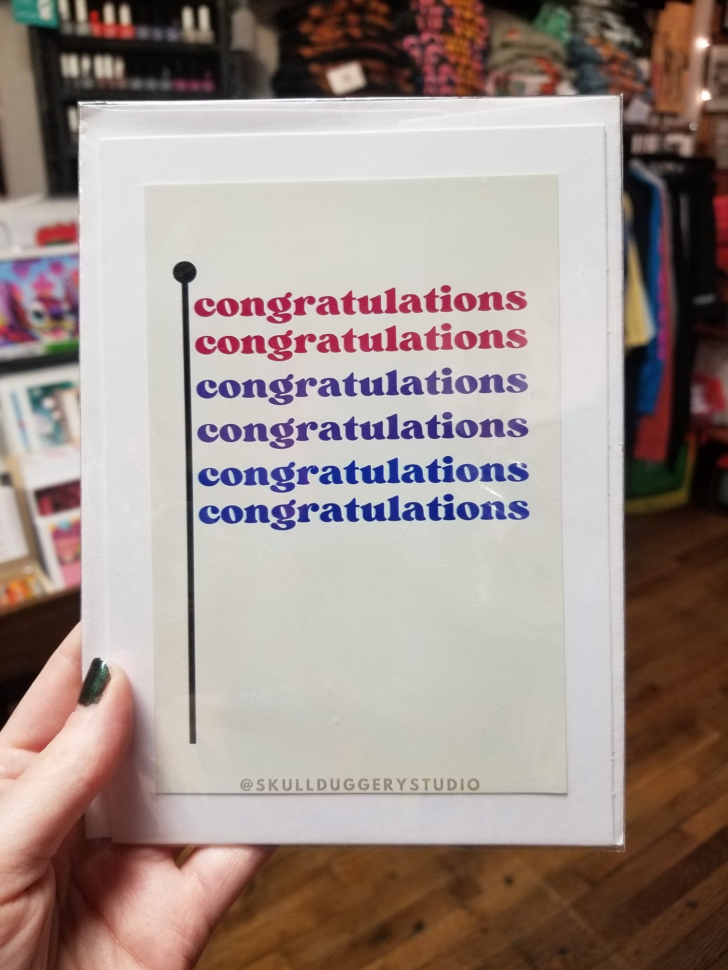 Congratulations GREETING CARD/ ART PRINT by Skullduggery Studio