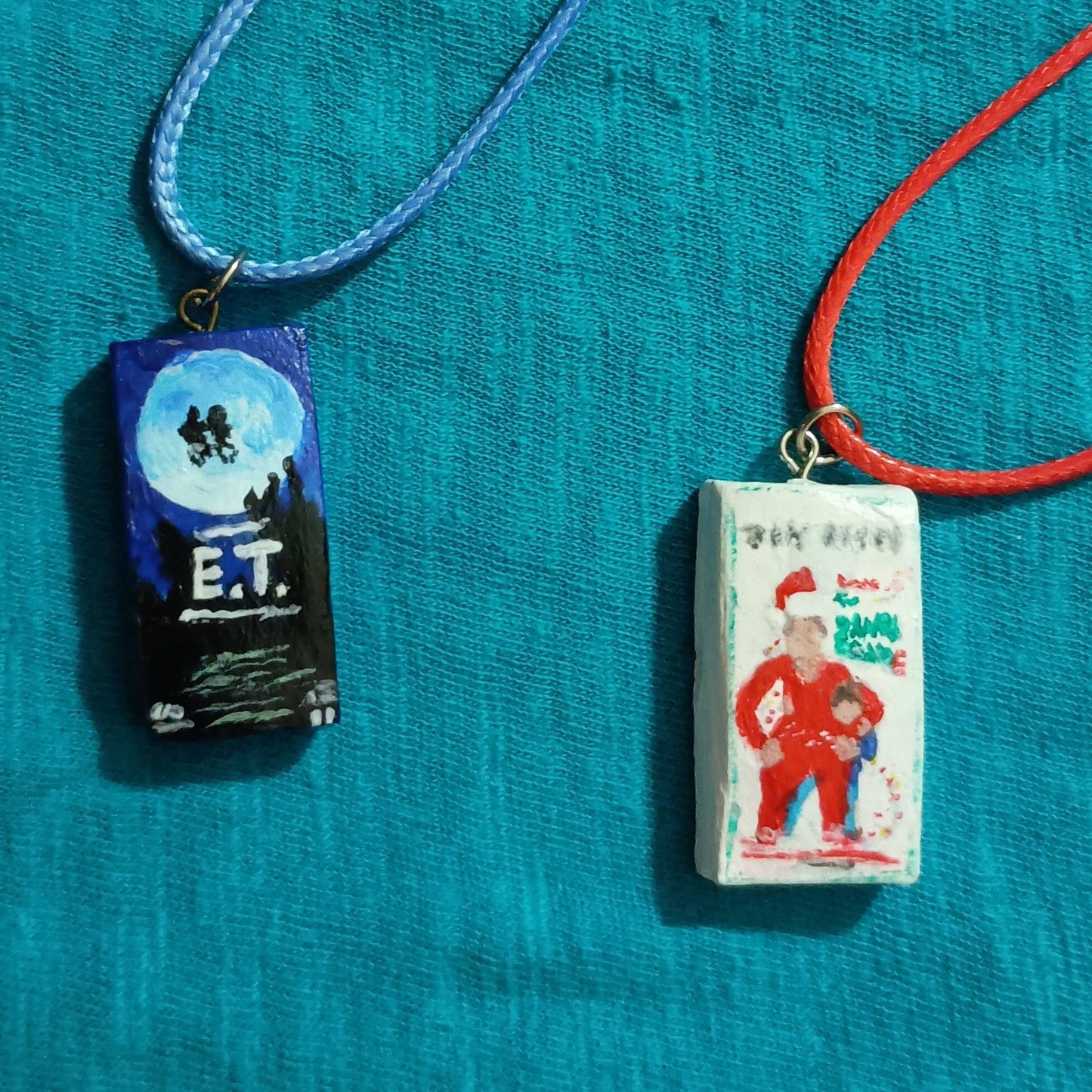 Clay VHS Movie Covers Charm Necklaces