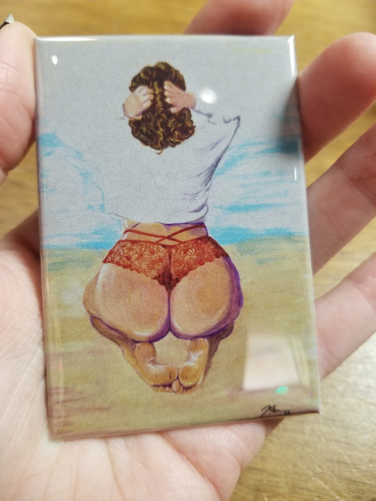 Pin Up Beach Booty MAGNET