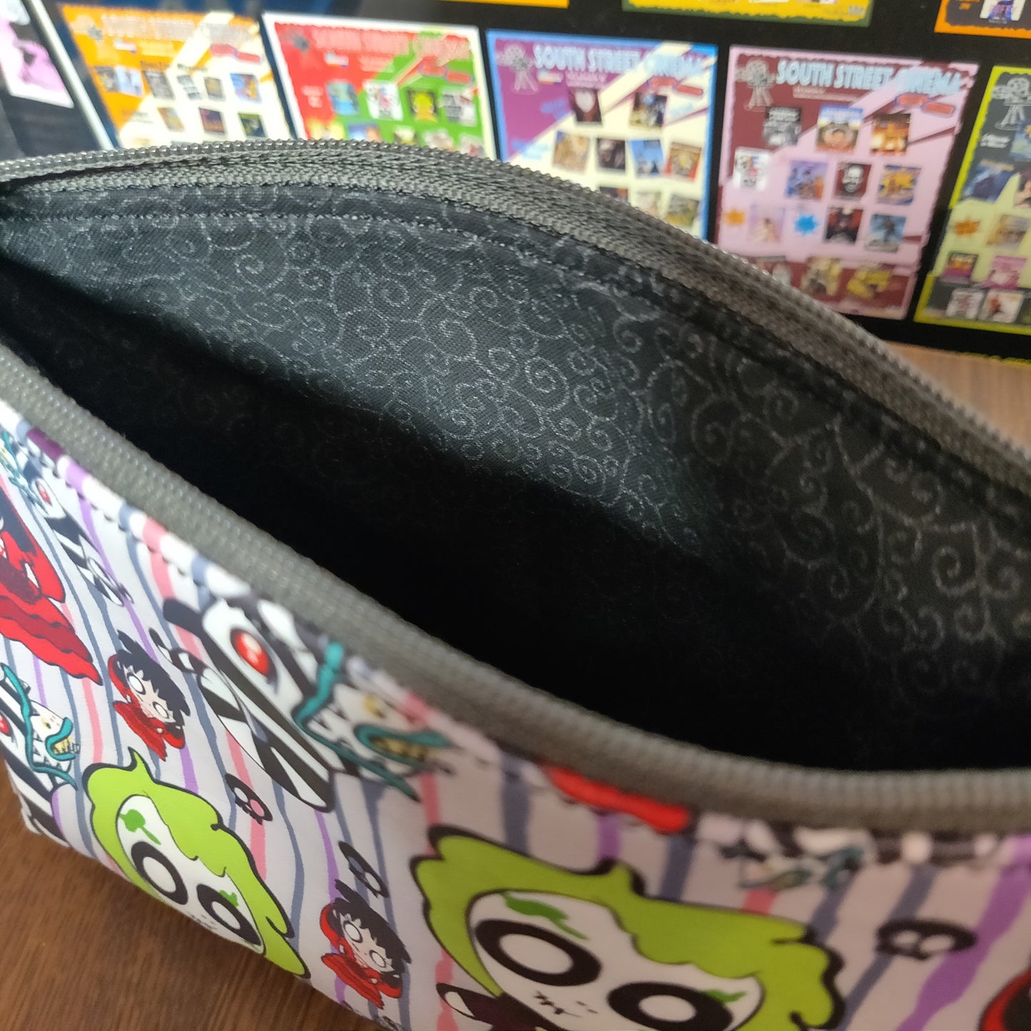 Cartoony Juice Crew Vinyl Zipper BAG