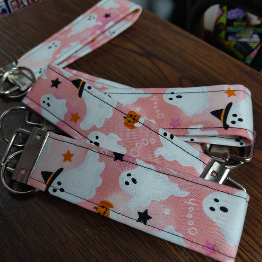 Pink Ghost KEY FOB / Wrist Strap