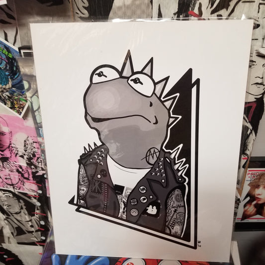 b&w Kermie PRiNT