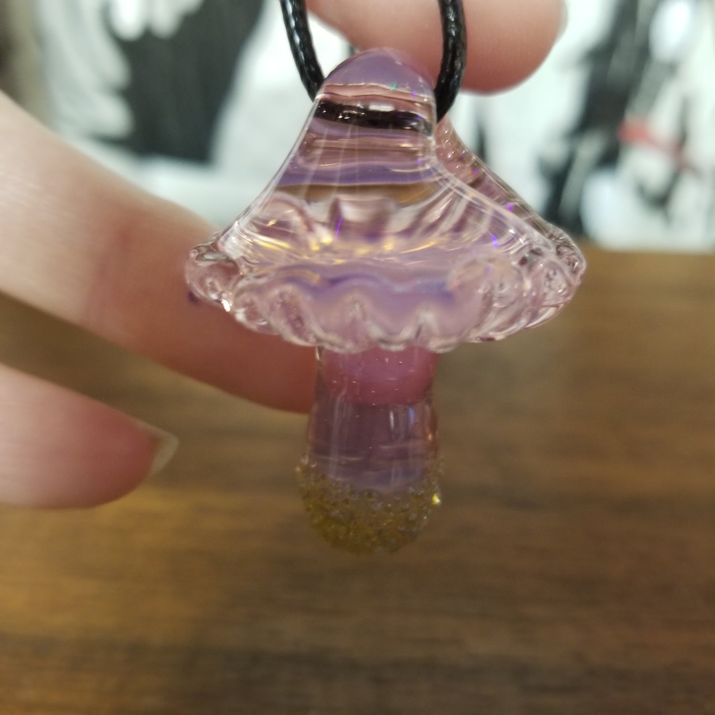 Glass Mushroom NECKLACE by W.C. Glass