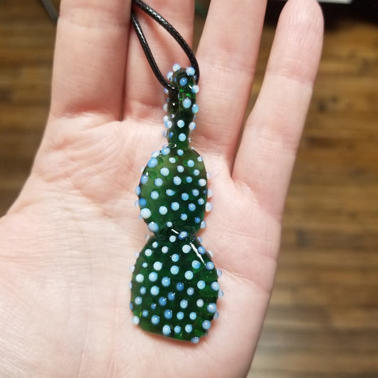 Cactus Arm Pendant NECKLACE by W.C. Glass