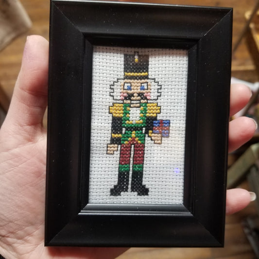 Nutcracker Framed Cross-Stitch