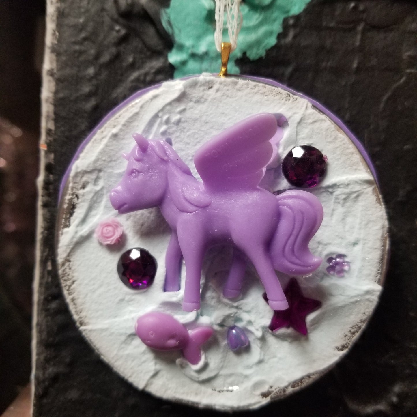 Purple Pegasus ORNAMENT by Skullduggery Studio