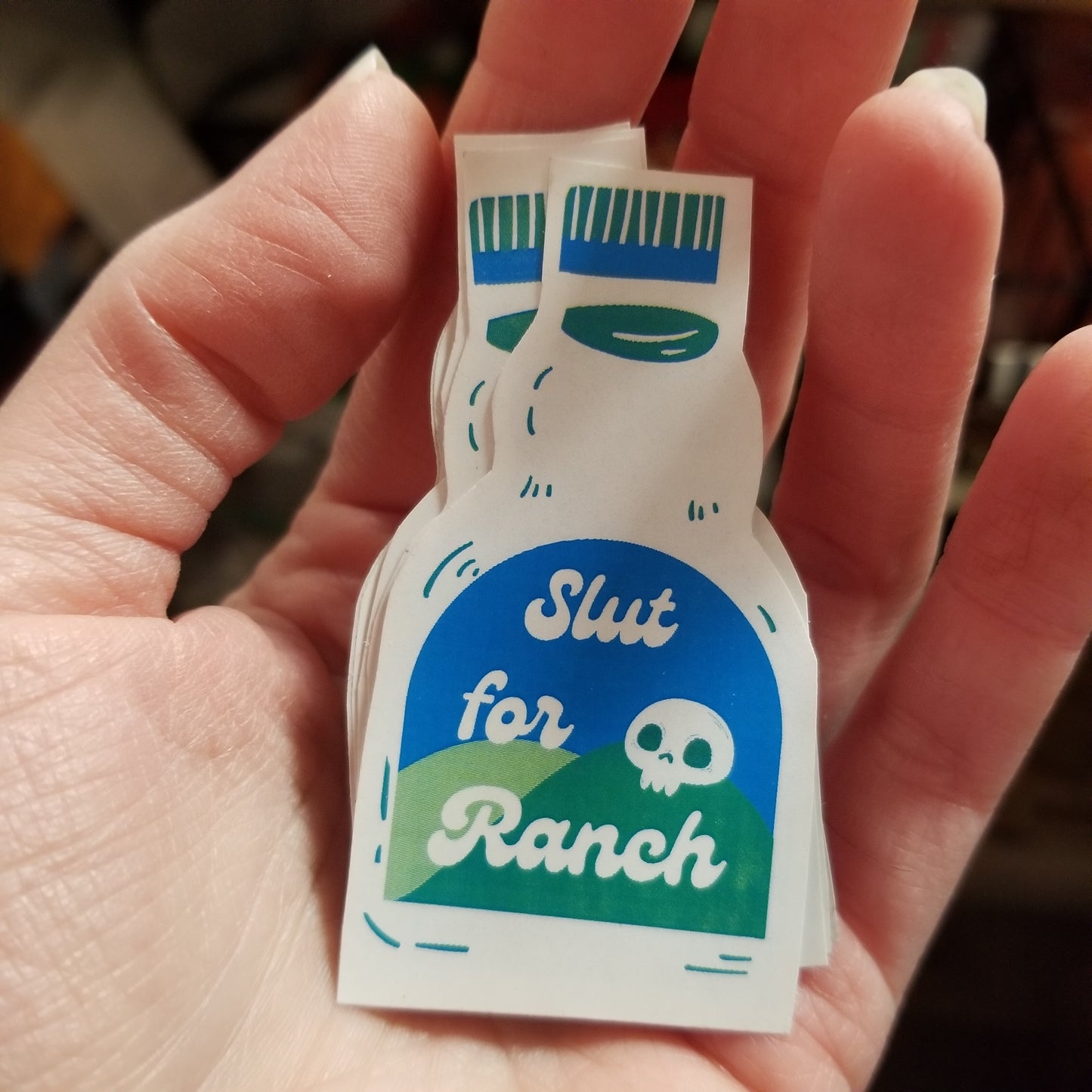 Slut For Ranch STICKER by Skullduggery Studio