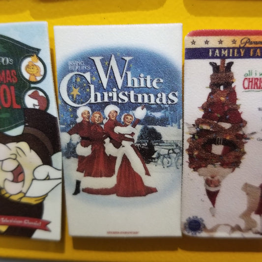 White Christmas VHS MAGNET