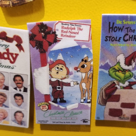 Rudolph Christmas VHS MAGNET