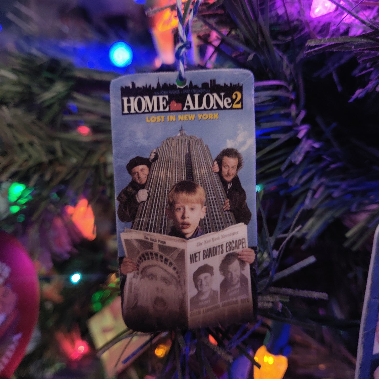 Alone at Home VHS ORNAMENT