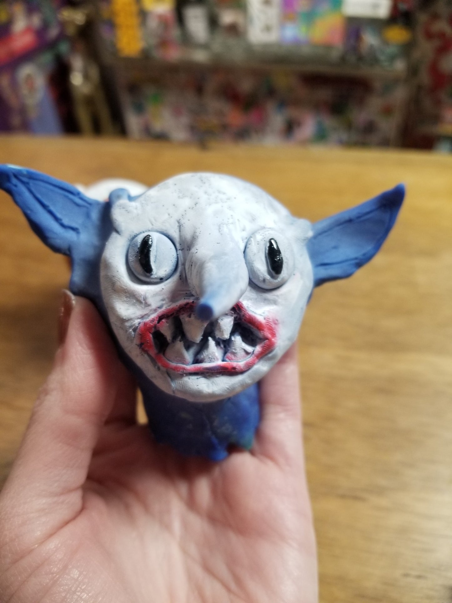 Ceramic Gloopy Goblin Head STATUE