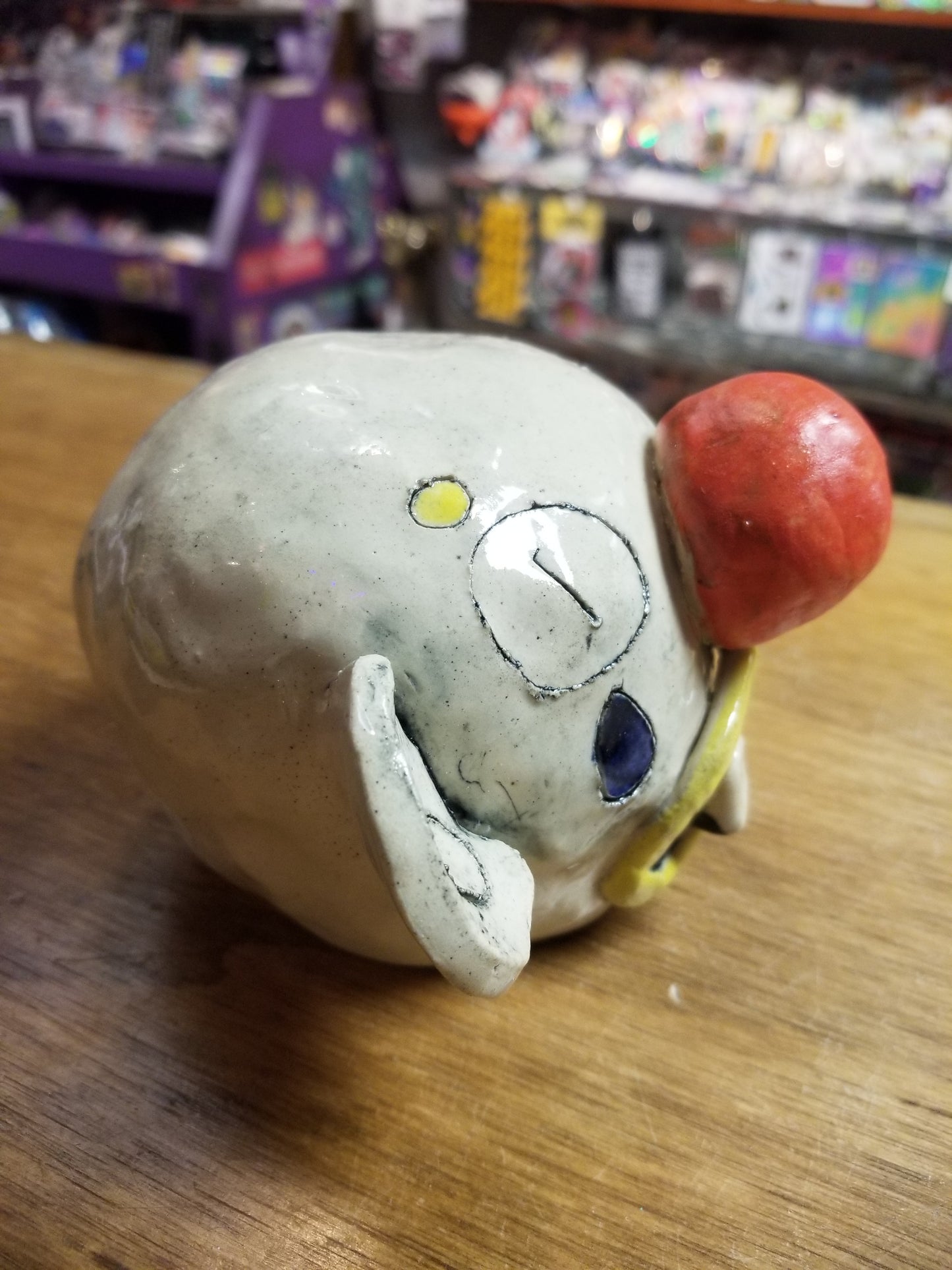 Ceramic Gloopy the Sad Clown Head STATUE