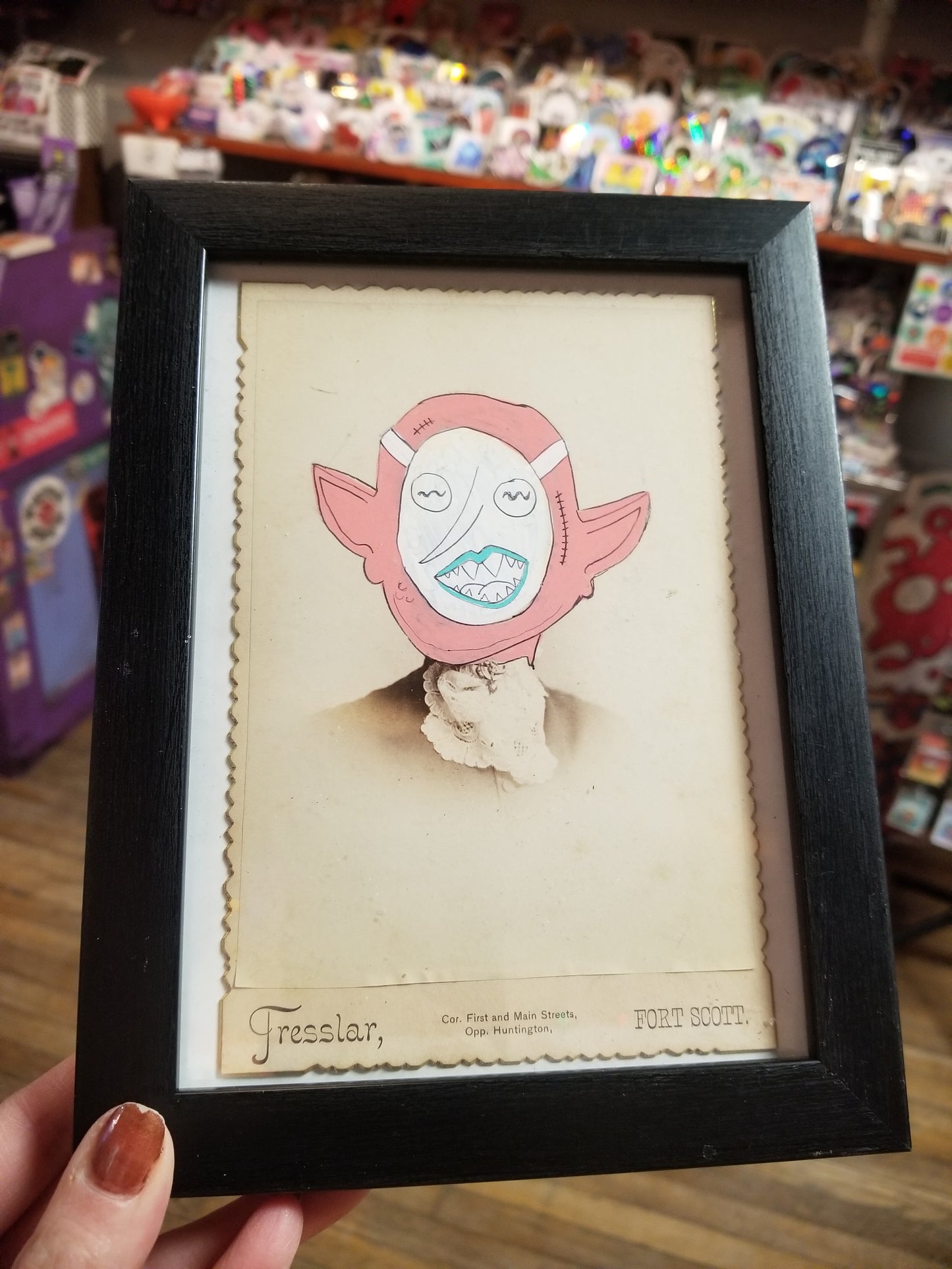 Framed Gloopy Goblin Hand-Drawn PRiNT