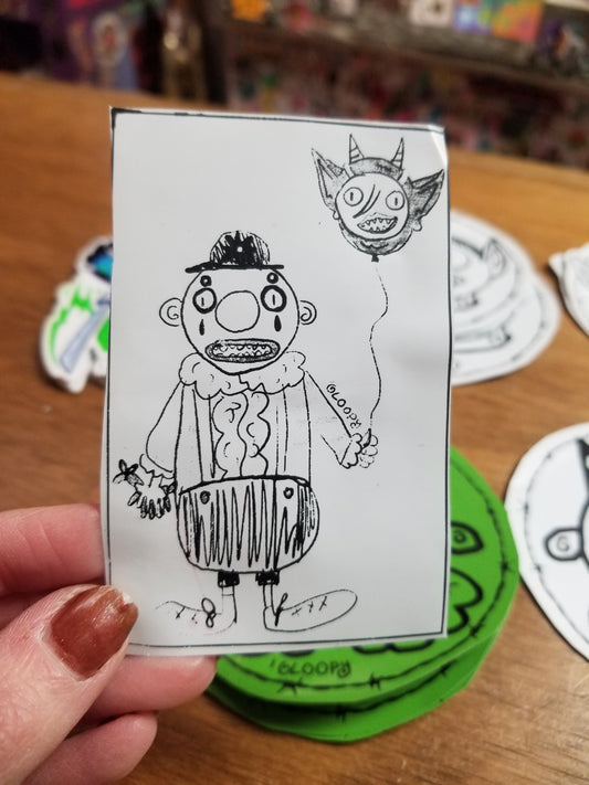 Gloopy the Clown and His Goblin Balloon STiCKER