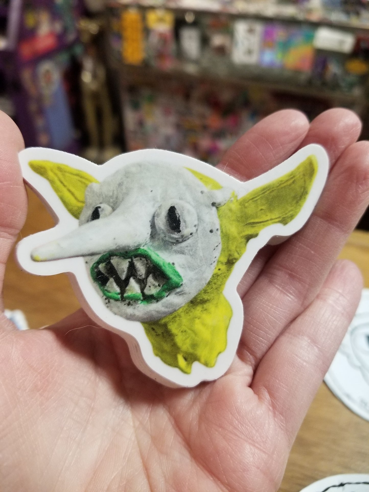 Yellow Goblin Sculpt STiCKER