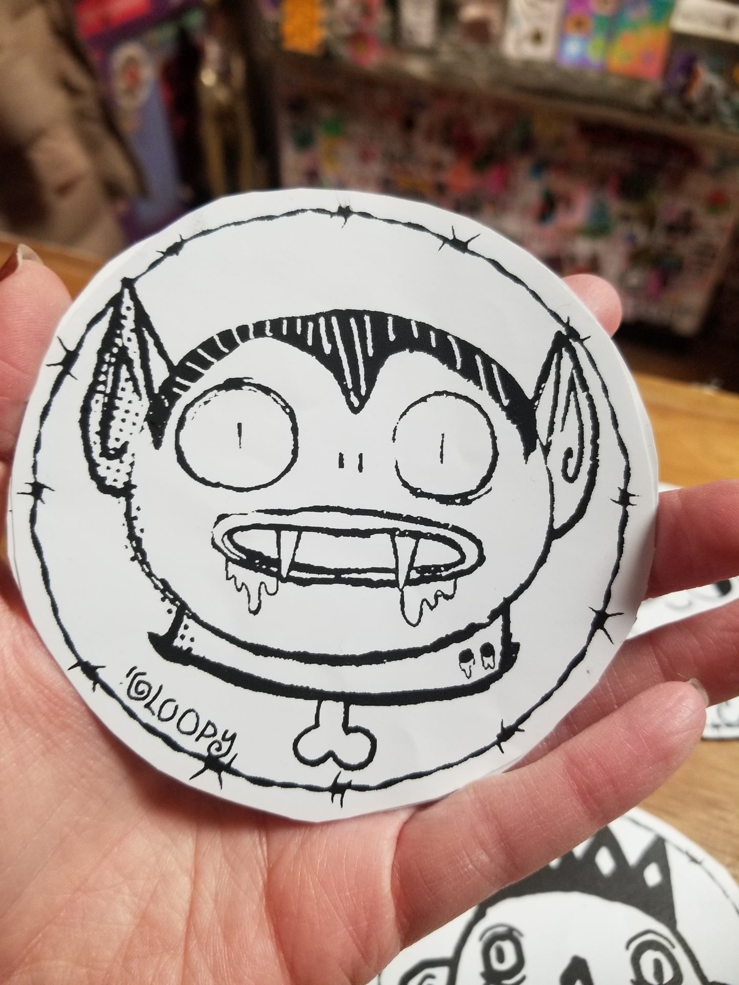 Gloopy Goblin Vampire Goblin STiCKER