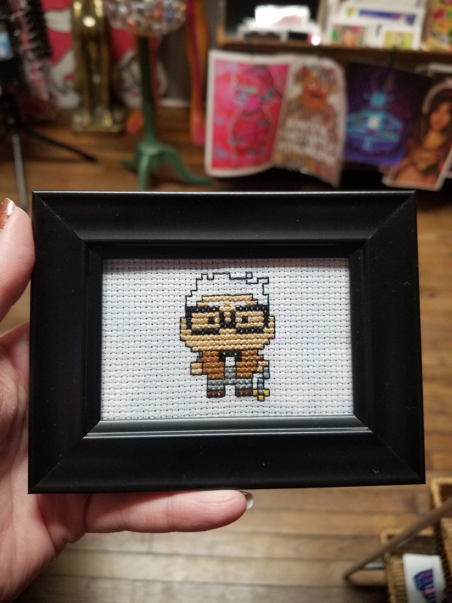 Up Framed Cross-Stitch