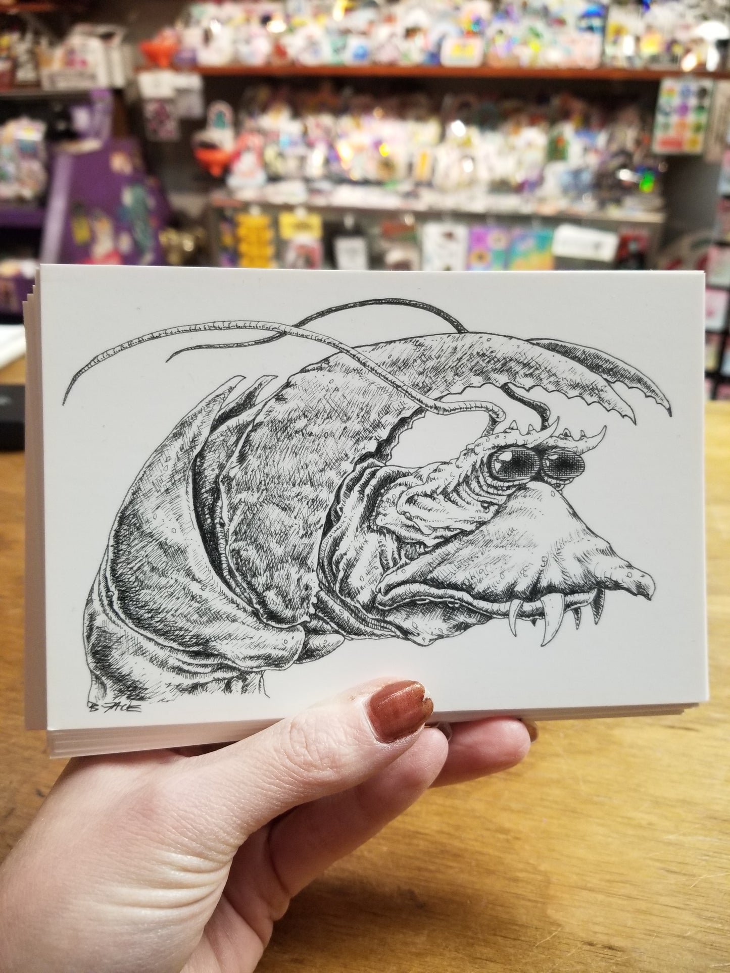 B&W Creatures POSTCARDs