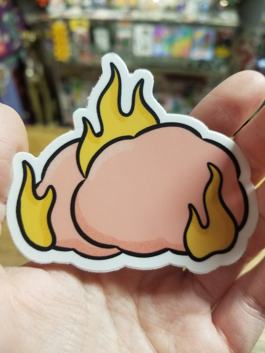 Up In Flames STiCKER by One Dumb Shop