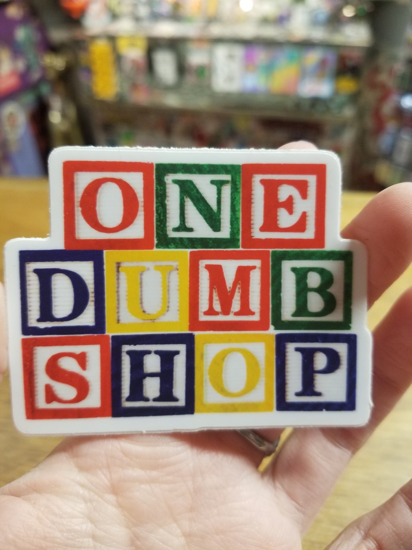 One Dumb Shop Blocks STiCKER by One Dumb Shop