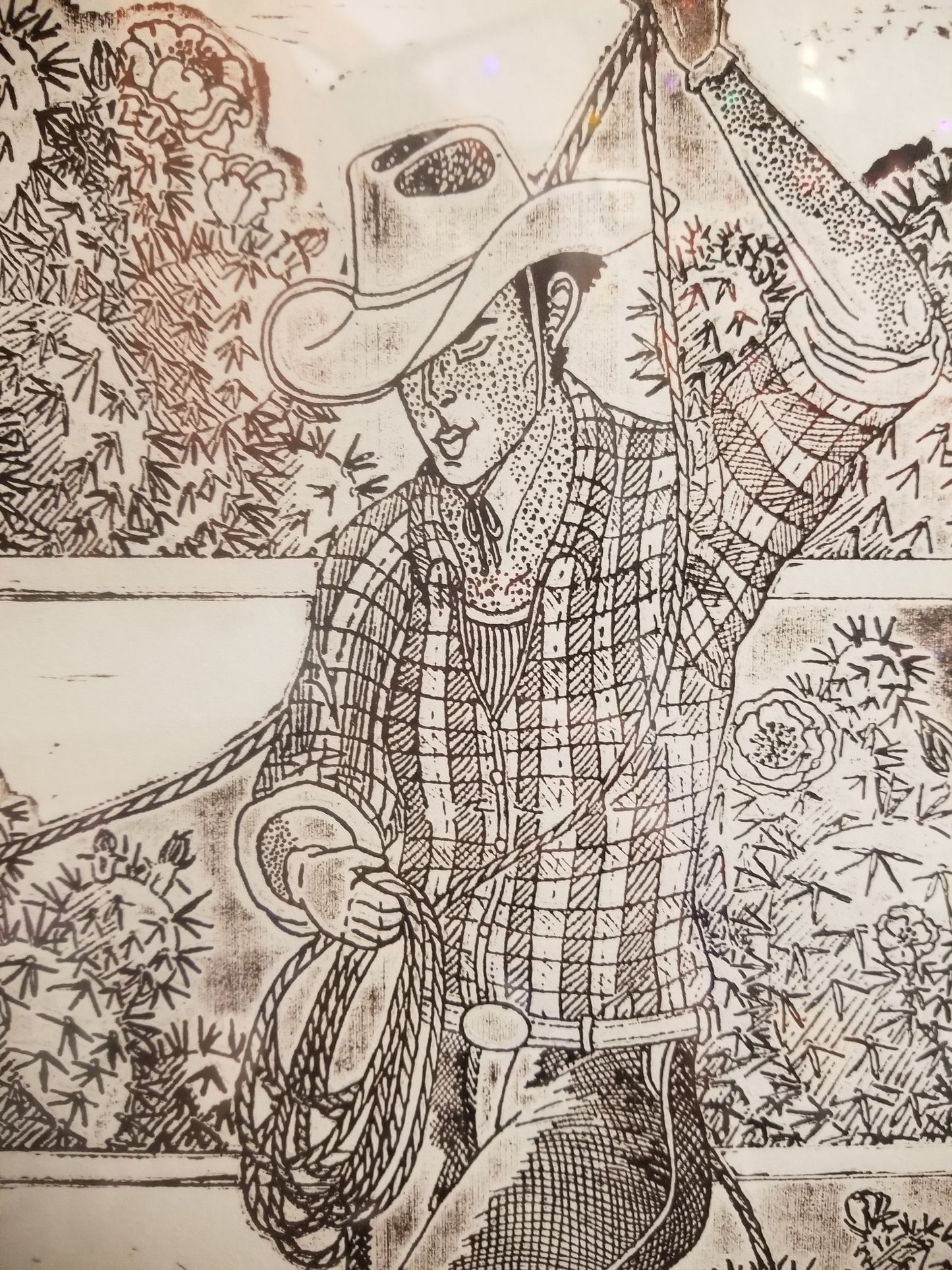 Show Pony Block Print FRAMED