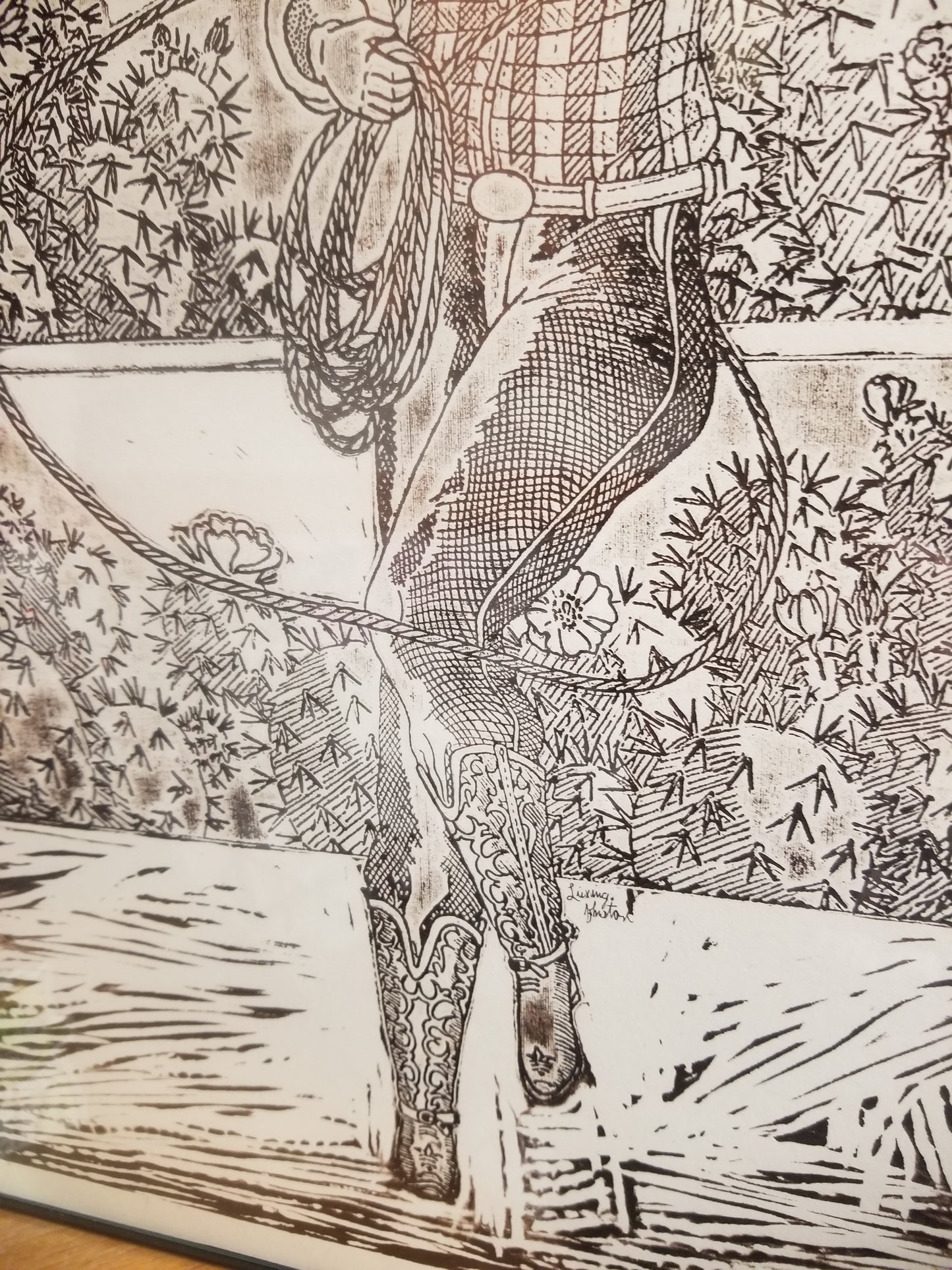 Show Pony Block Print FRAMED