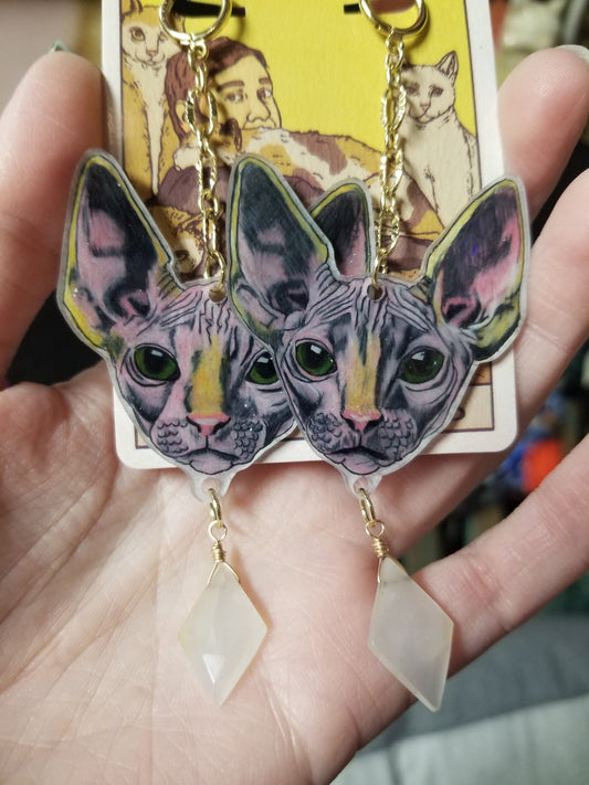 Hairless Cats EARRINGS by ThEm's