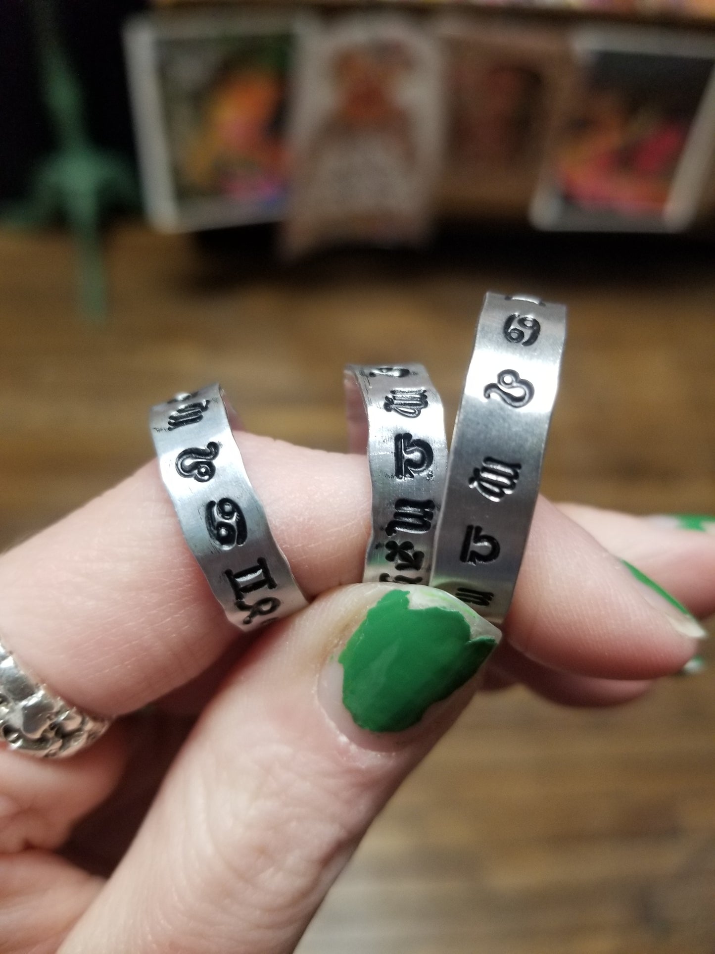 Zodiac Metal Stamped RiNG