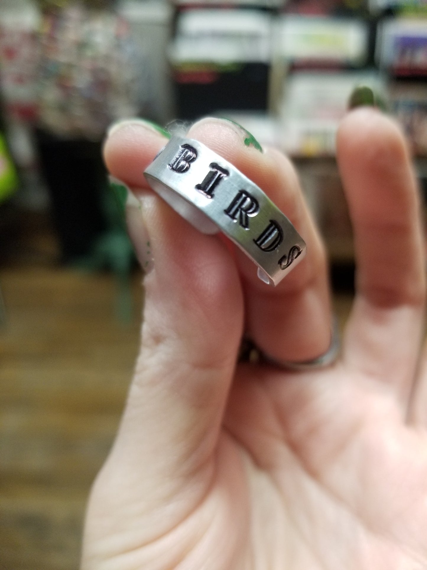 Go Birds Metal Stamped RiNG