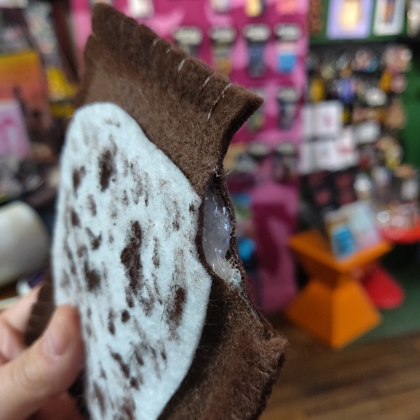 Chocolate Felted Pop Tart