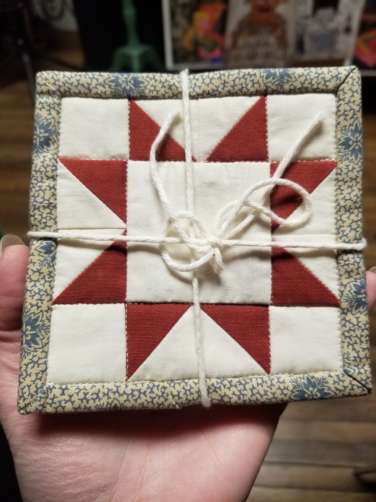 One-of-a-kind Quilted COASTER SET