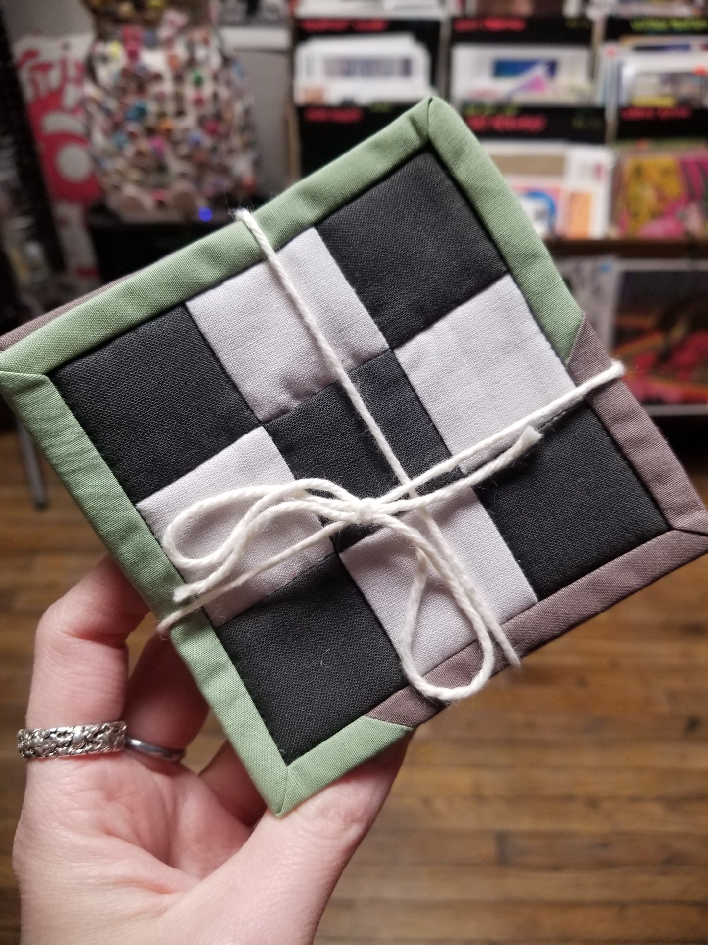 One-of-a-kind Quilted COASTER SET