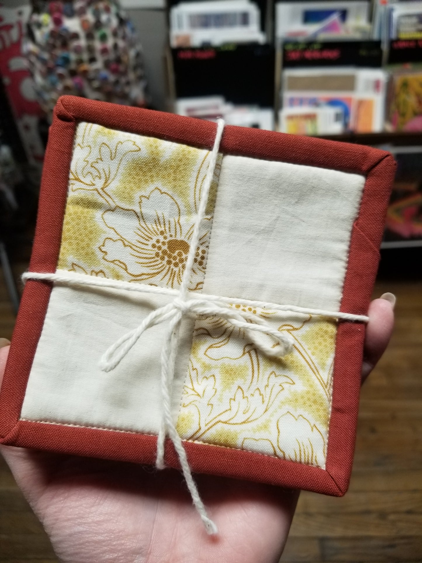 One-of-a-kind Quilted COASTER SET