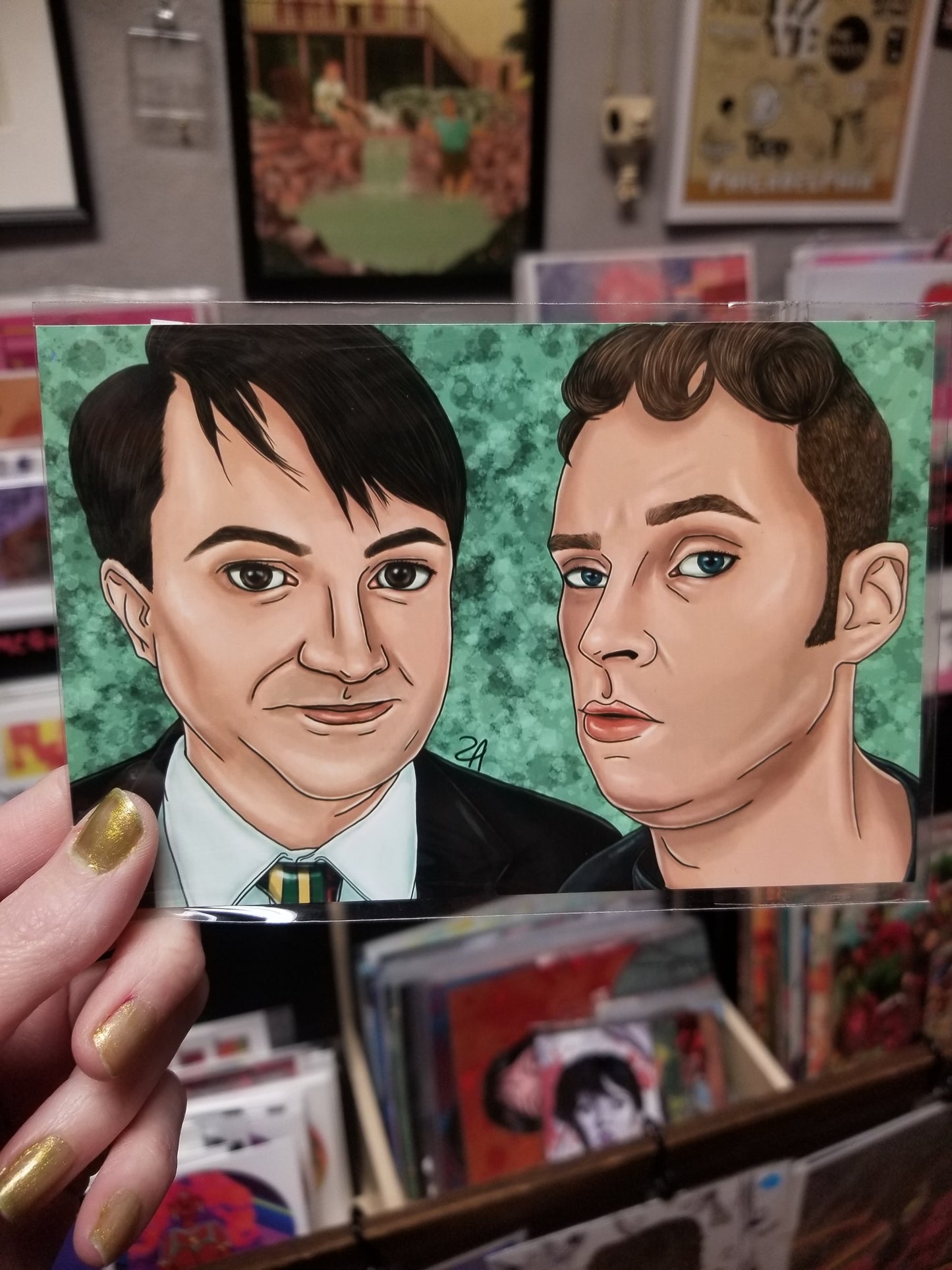 Mark and Jez Small PRINT by Burden on Society