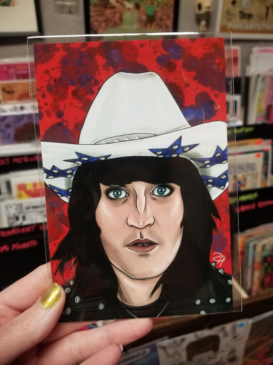 Noel in Cowboy Hat Small PRINT by Burden on Society