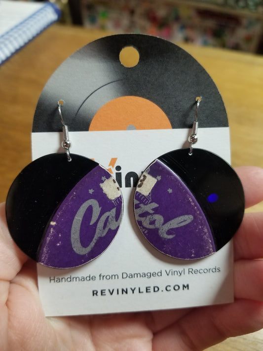 SS125 Les Paul & Mary Ford Vinyl Record EARRINGS