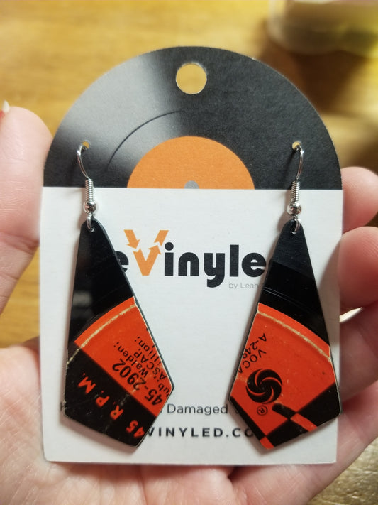 SS127 Jackie Moore Vinyl Record EARRINGS