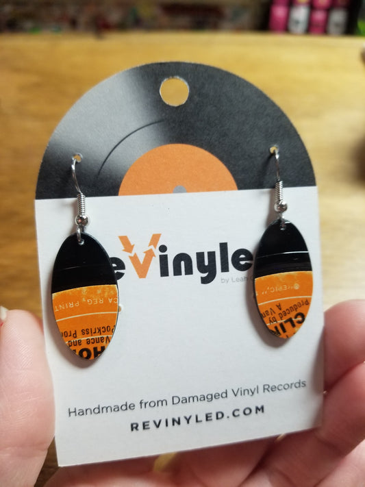 SS110 Clint Holmes Vinyl Record EARRINGS