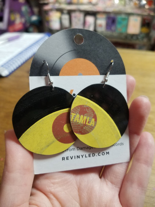 SS135 The Marvelettes Vinyl Record EARRINGS