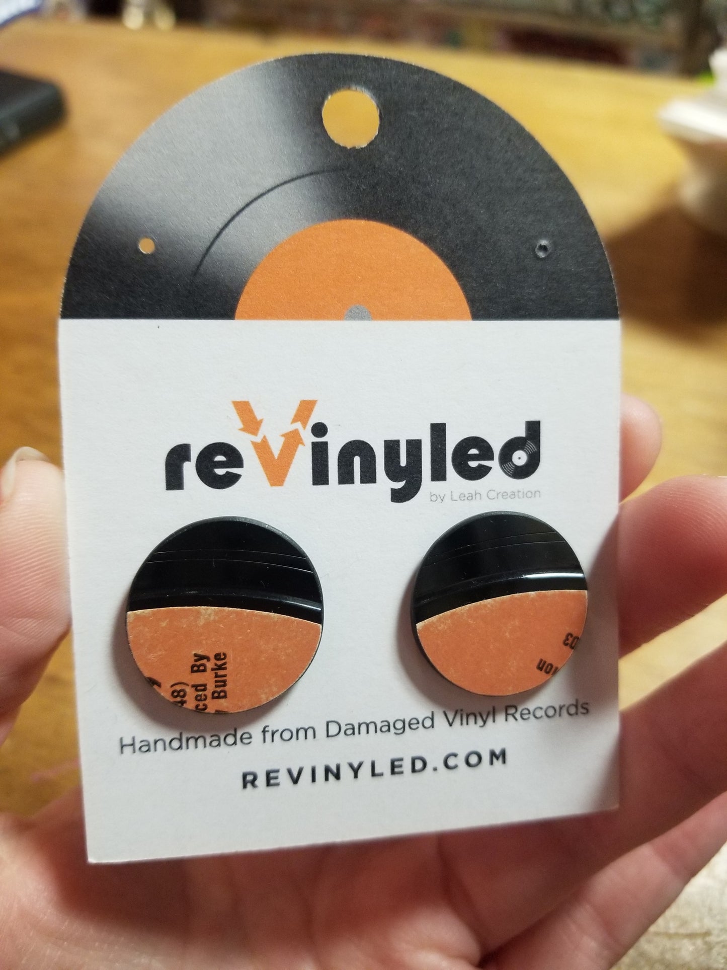 SS106 Frank Sinatra Vinyl Record POST EARRINGS