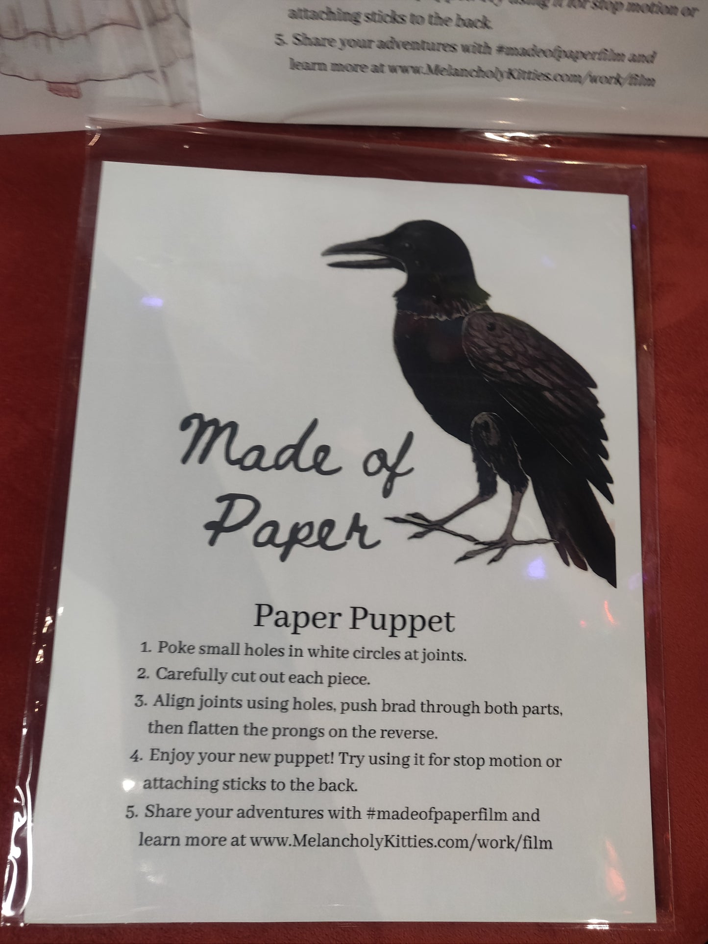 Made of PAPER DOLL Puppet Kits