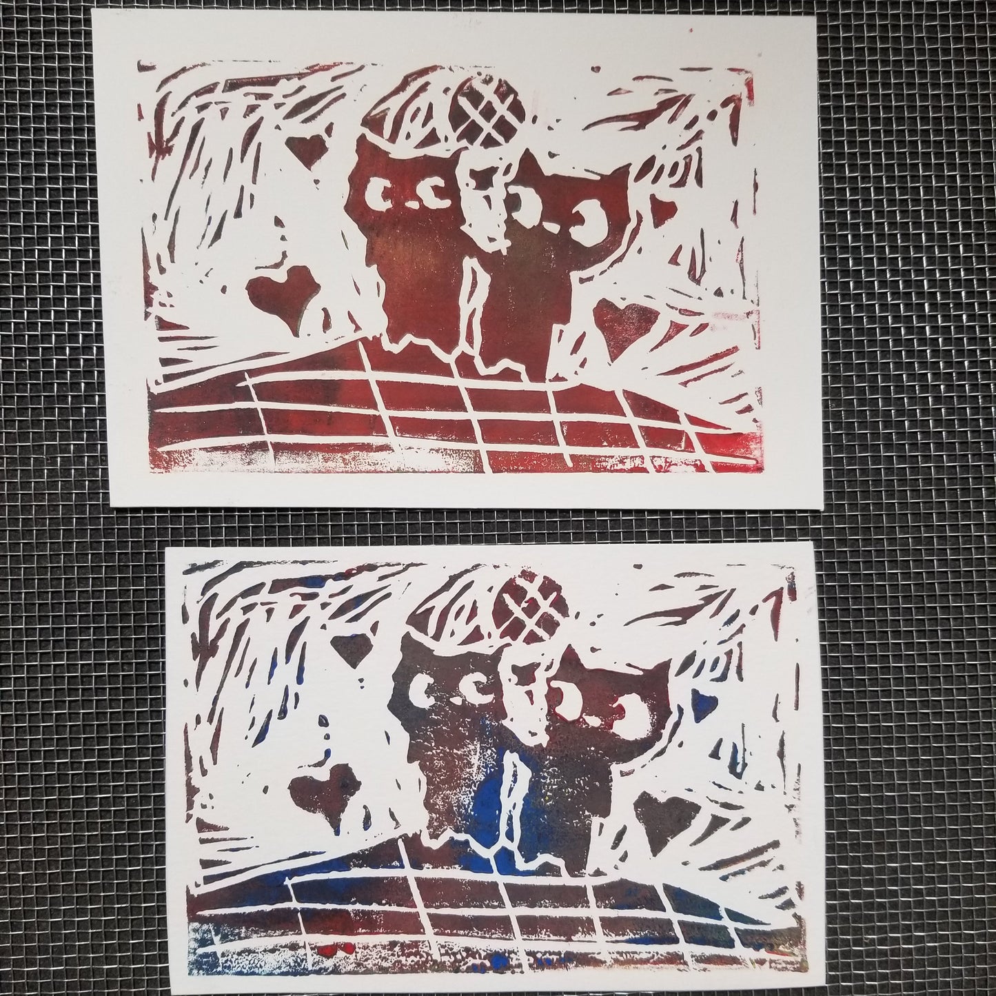 Dancing Cats LiNO PRiNT