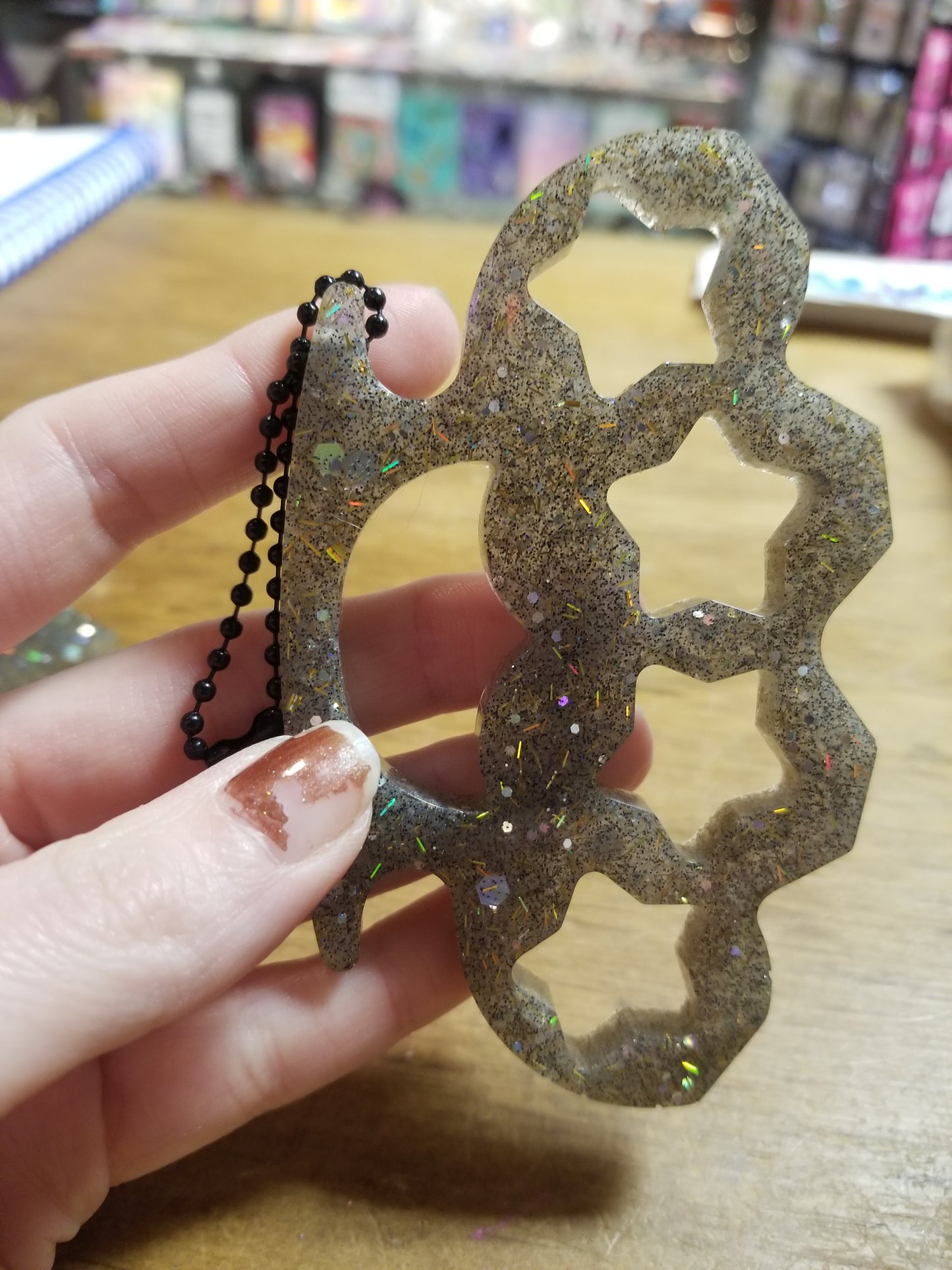 Knucks with Star Cut Outs Resin Defense GRIPs/ KEYCHAINS