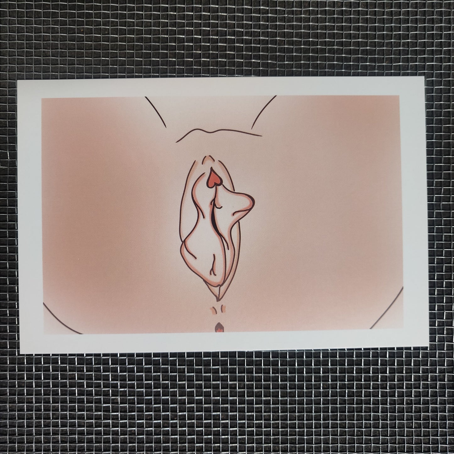 Vulva with Heart Clit Small Print
