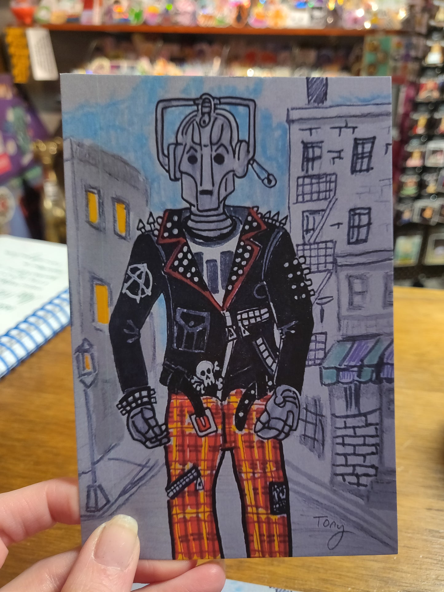 Punk Robot POSTCARD