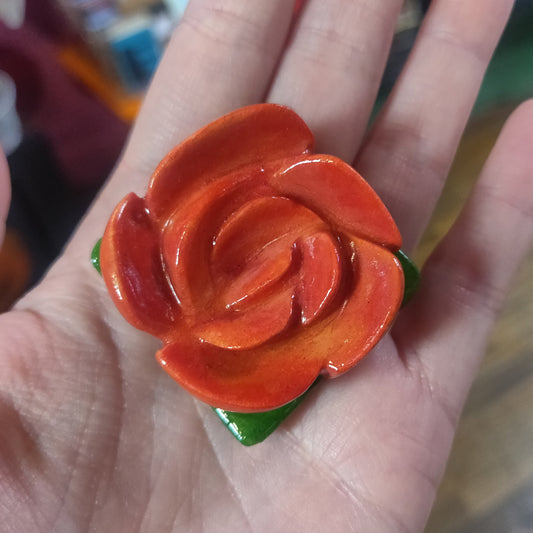 Hand Carved Wooden Flower by @draculadco