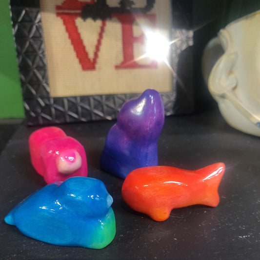 Hand Carved Wooden Animals by @draculadco