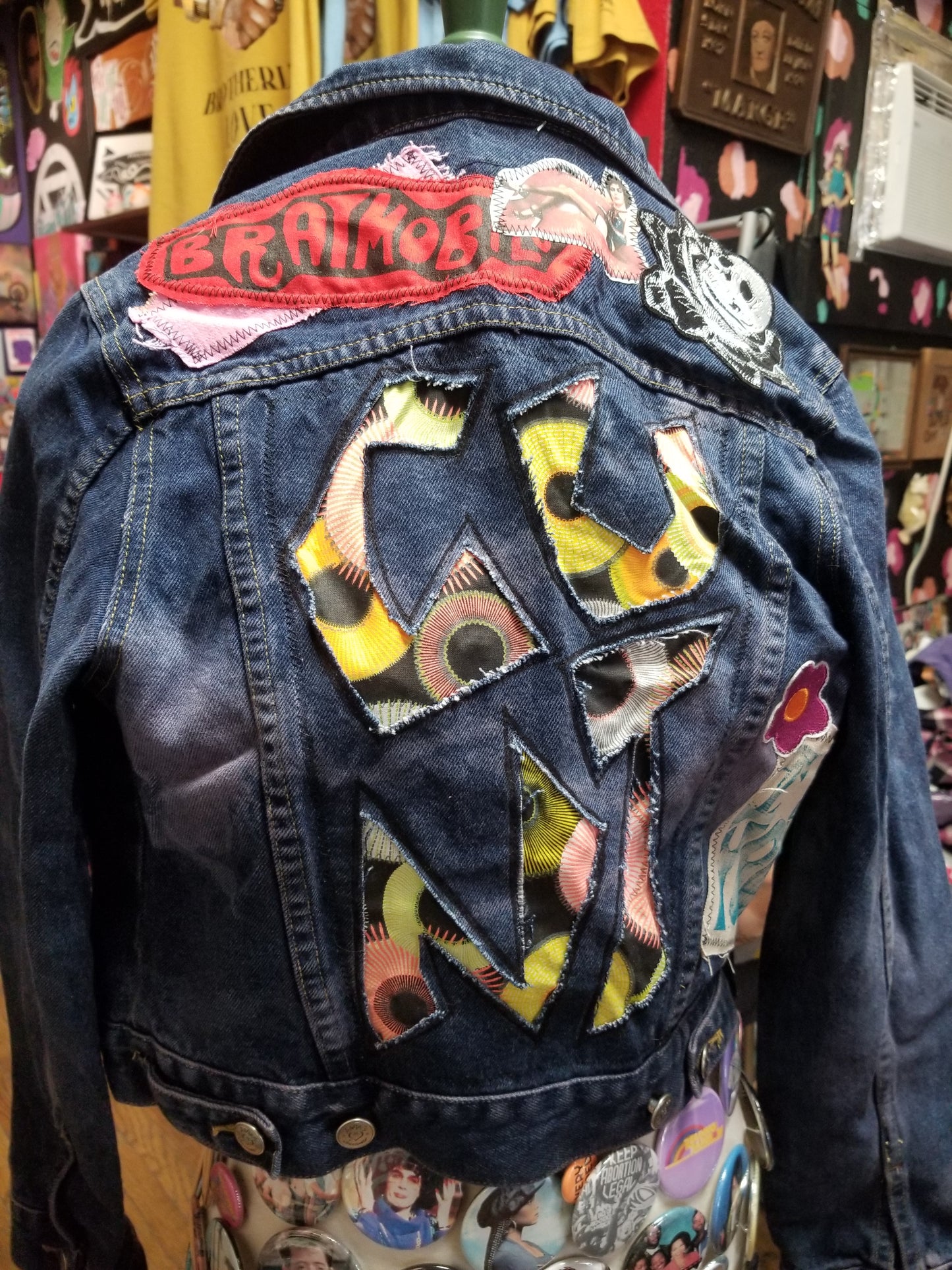 See You Next Tuesday Customized Upcycled Denim Jacket